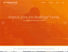 Tablet Screenshot of indatus.com
